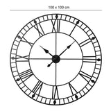 EOS -  Wall Clock with Roman Numerals - 100x100