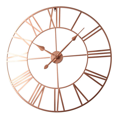 EOS - Skeleton Wall Clock with Roman Numerals - 80x80cm