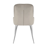 Hamilton - Dining Chair in Velvet - (Grey, Pink, Green)