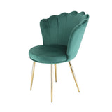 Mini Flora Velvet - Dining Chairs - Set of 2 - Floral-Designed Backrest