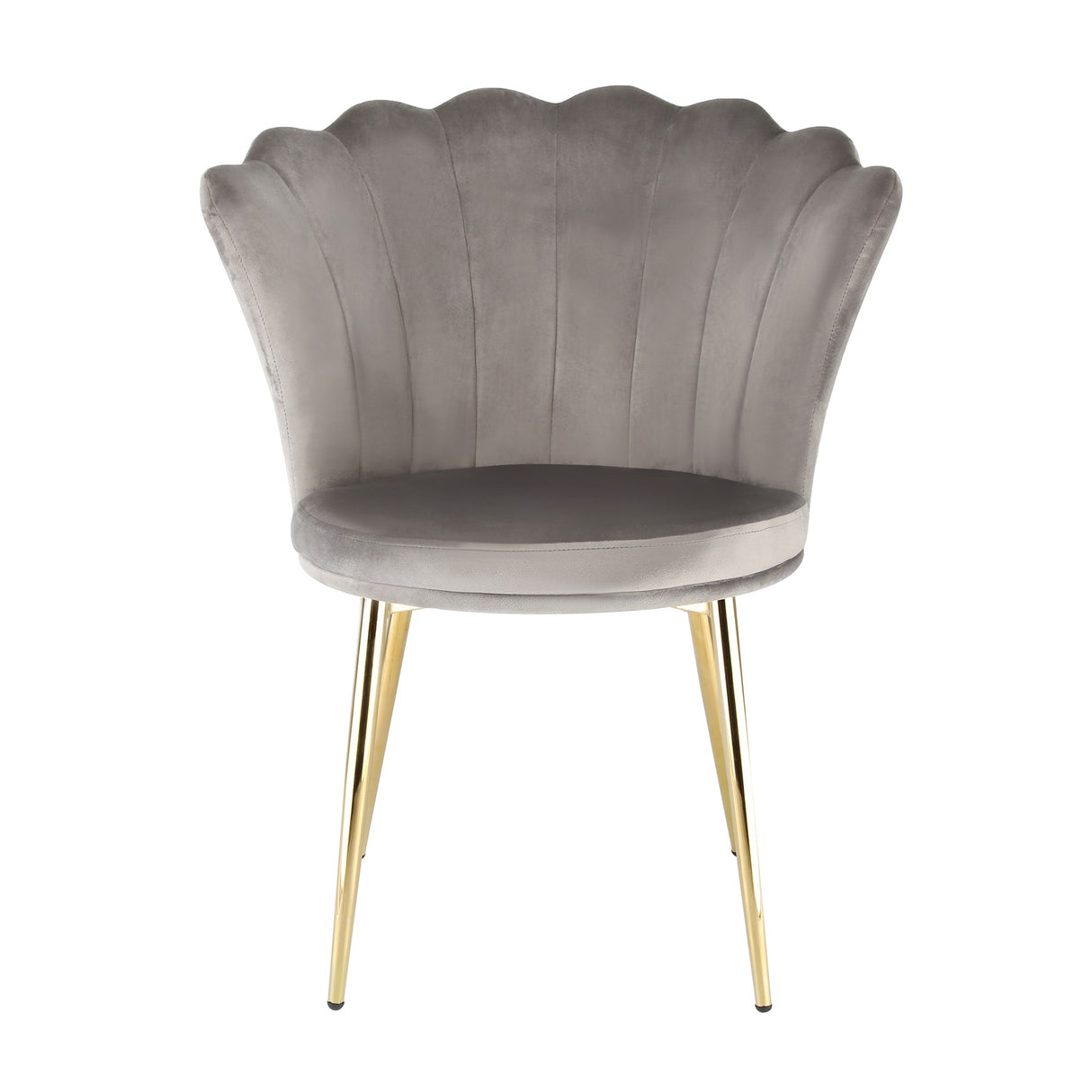 Mini Flora Velvet - Dining Chairs - Set of 2 - Floral-Designed Backrest