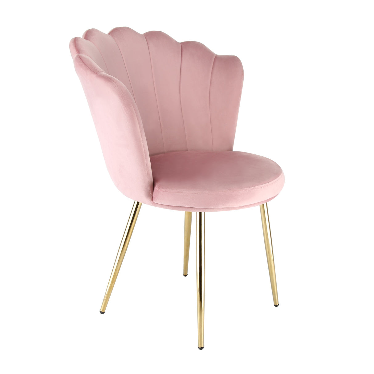 Mini Flora Velvet - Dining Chairs - Set of 2 - Floral-Designed Backrest