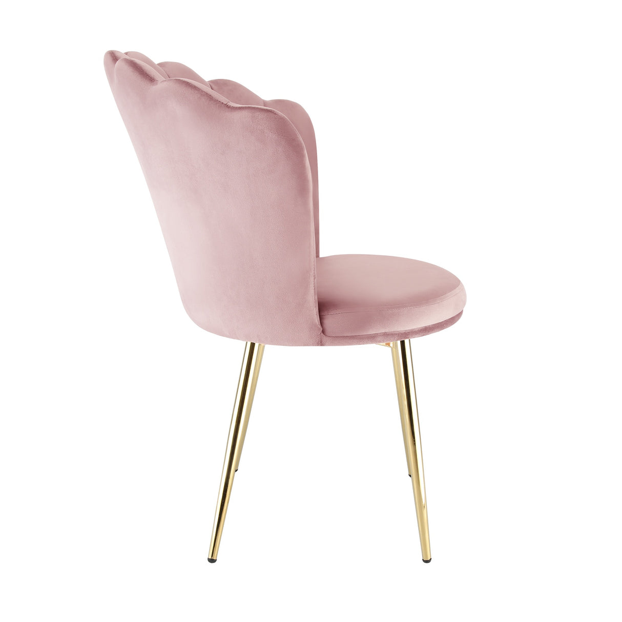 Mini Flora Velvet - Dining Chairs - Set of 2 - Floral-Designed Backrest