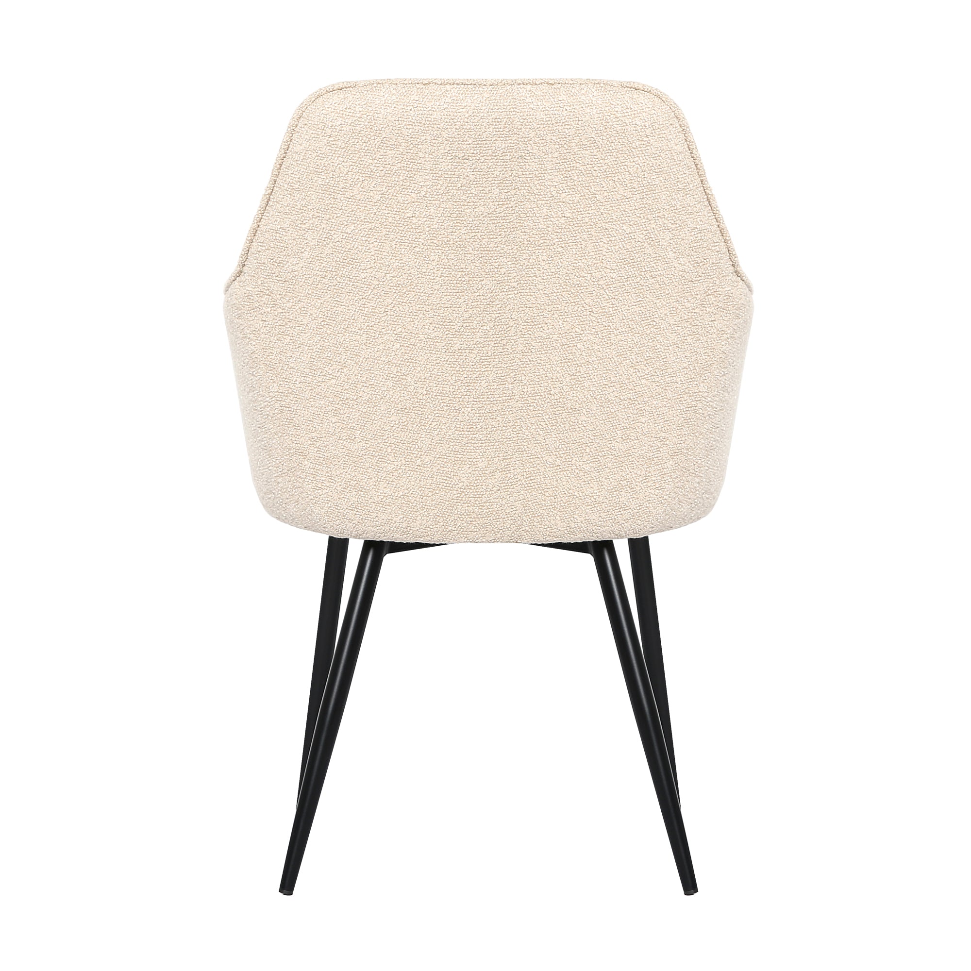 Muse - Boucle Fabric Accent Chair - Beige