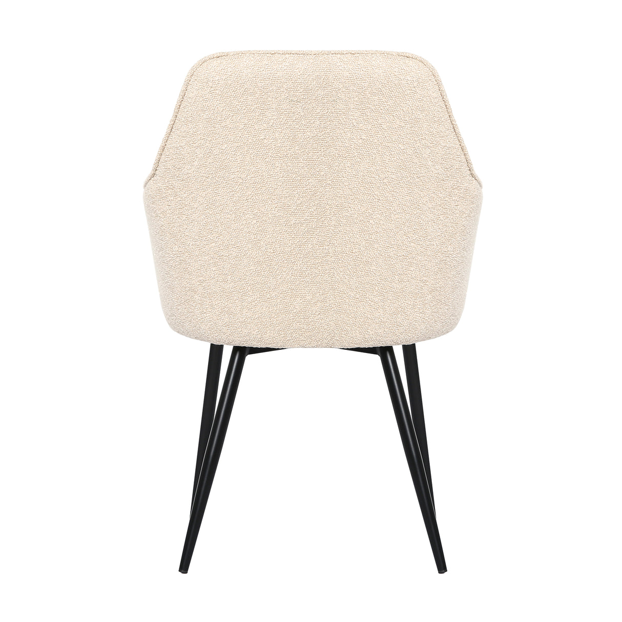 Muse - Boucle Fabric Accent Chair - Beige