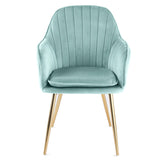 Muse - Velvet Accent Chair - (Violet, Grey, Light Blue)