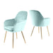 Muse - Velvet Accent Chair - (Violet, Grey, Light Blue)