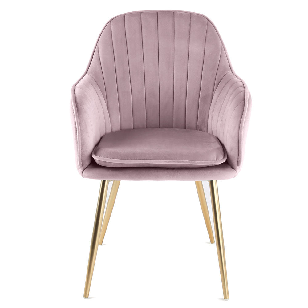 Muse - Velvet Accent Chair - (Violet, Grey, Light Blue)