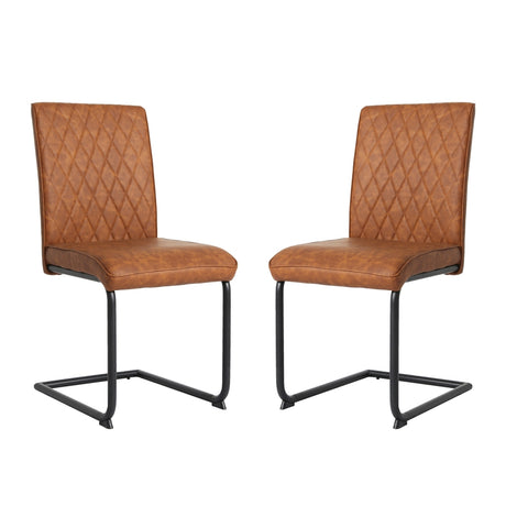 Nestor - Industrial Dining Chair - (Tan, Brown, Grey)