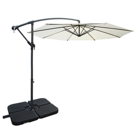 Oceanus - Cantilever Parasol - 3M Diameter - Cream