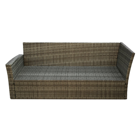 Pelias - Rattan Corner Sofa & Dining Set - 9 Seater