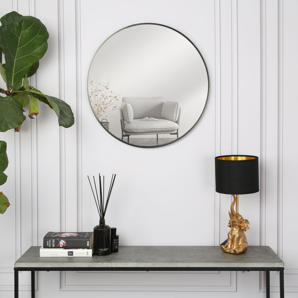 Pandora - Round Wall Mirror - 60x60 cm (Black, Silver, Gold) – Home ...