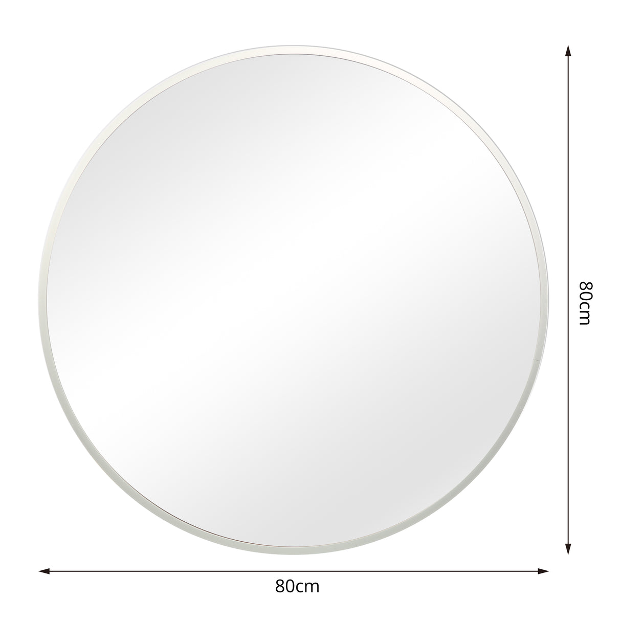 Pandora - Round Wall Mirror - 80x80 cm