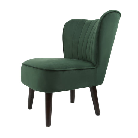 Shaun - Velvet Accent Chair - (Green, Grey, Teal, Pink)