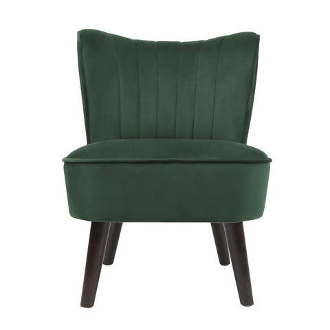 Shaun - Velvet Accent Chair - (Green, Grey, Teal, Pink)