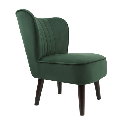 Shaun - Velvet Accent Chair - (Green, Grey, Teal, Pink)