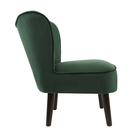 Shaun - Velvet Accent Chair - (Green, Grey, Teal, Pink)