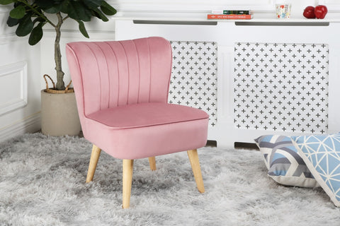 Shaun - Velvet Accent Chair - (Green, Grey, Teal, Pink)