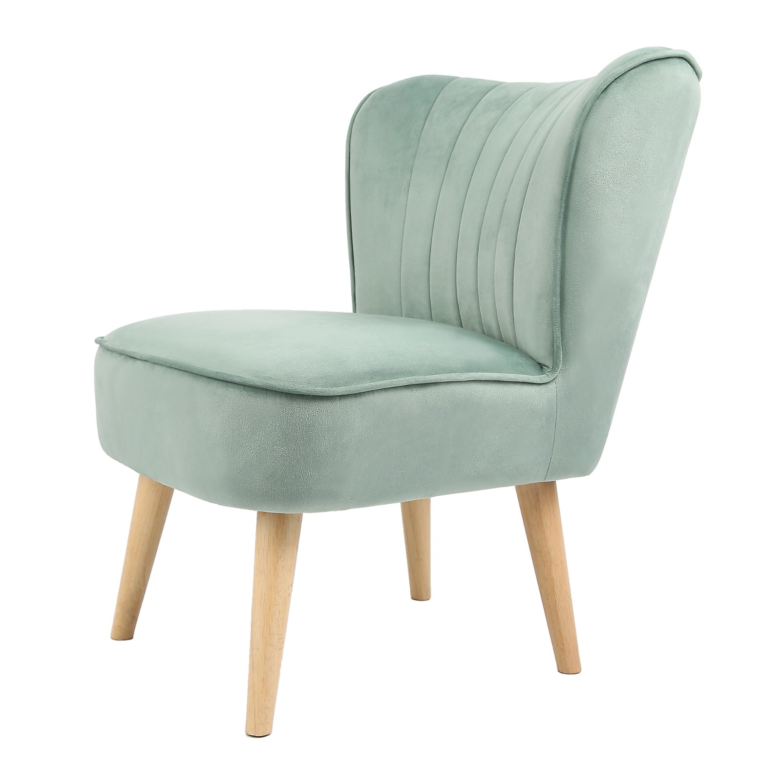 Shaun - Velvet Accent Chair - (Green, Grey, Teal, Pink)