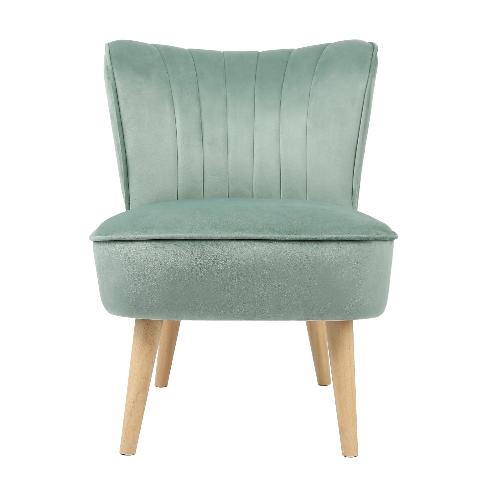 Shaun - Velvet Accent Chair - (Green, Grey, Teal, Pink)