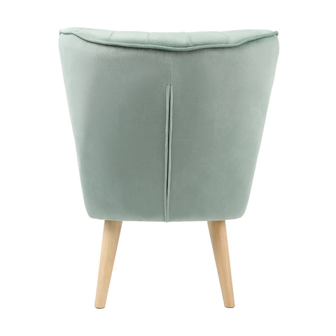 Shaun - Velvet Accent Chair - (Green, Grey, Teal, Pink)