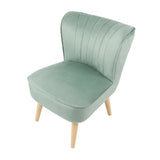 Shaun - Velvet Accent Chair - (Green, Grey, Teal, Pink)