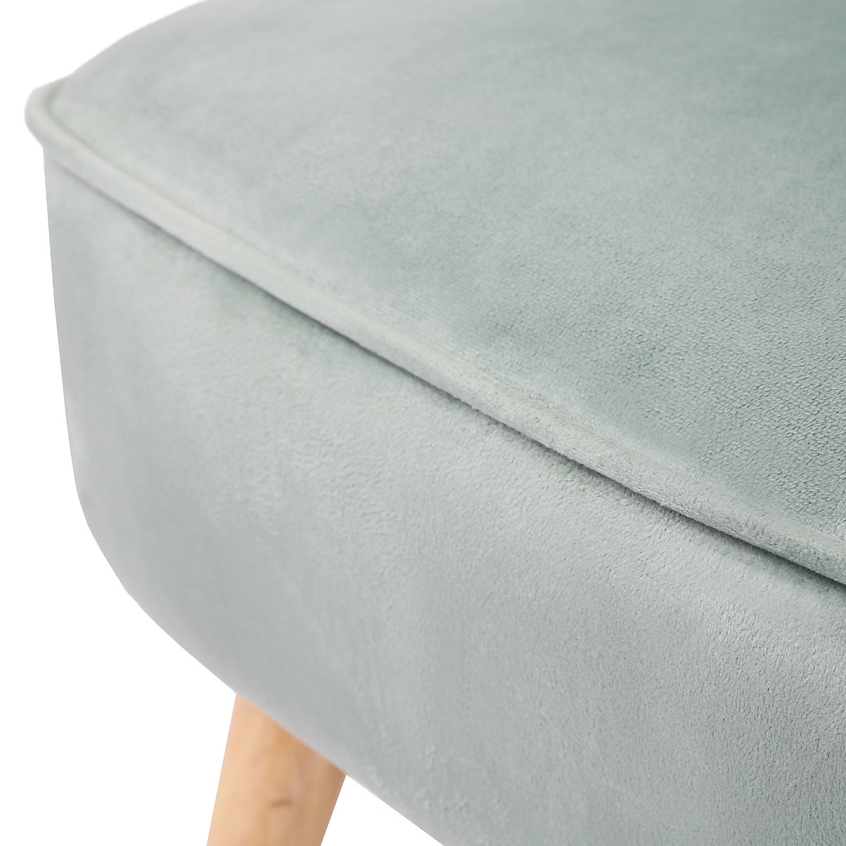 Shaun - Velvet Accent Chair - (Green, Grey, Teal, Pink)