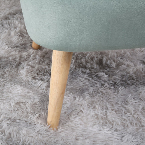 Shaun - Velvet Accent Chair - (Green, Grey, Teal, Pink)