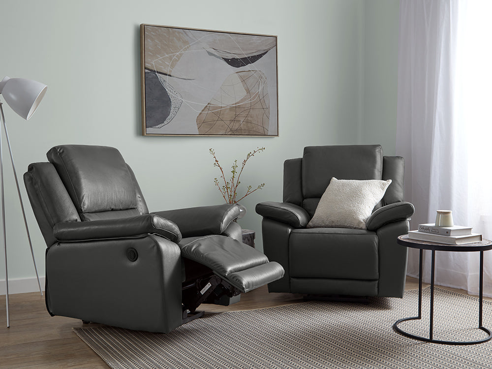 Scylla Recliner Sofa Set - Power Reclining Sofas in Leather