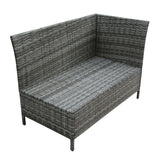 Thalia - Outdoor Corner Sofa Set with Cushions - 9 Seater Rattan Dining Set
