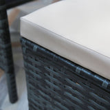 Thalia - Outdoor Corner Sofa Set with Cushions - 9 Seater Rattan Dining Set 